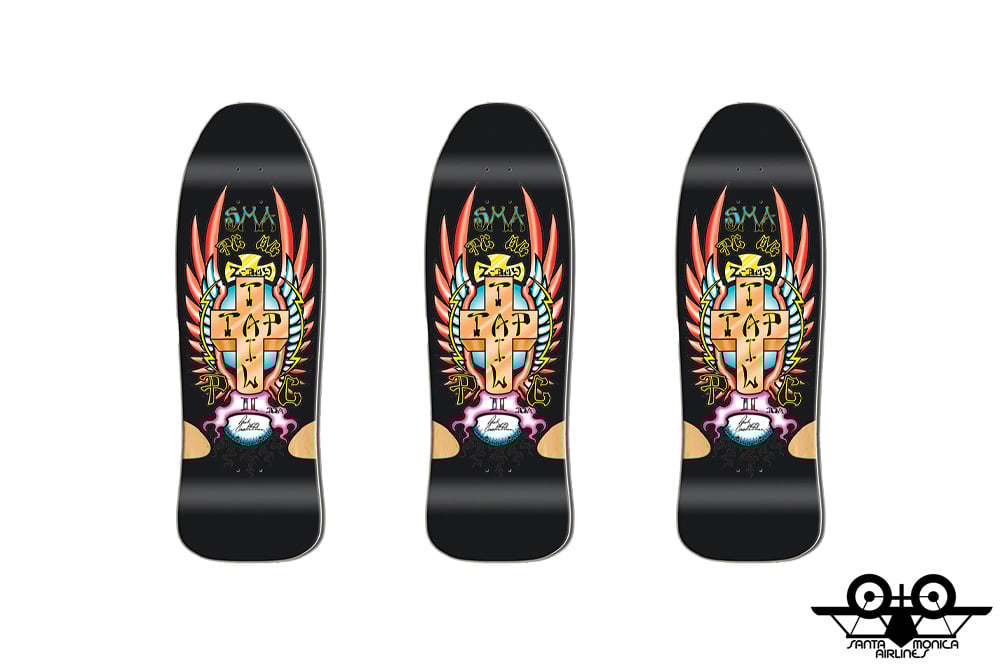 SANTA MONICA AIRLINES PC BLACK FORMICA 9.5inch